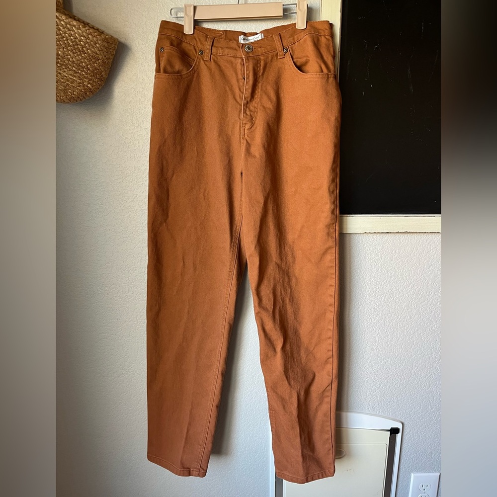 Coldwater Creek Straight‎ Leg Jeans Rust Orange